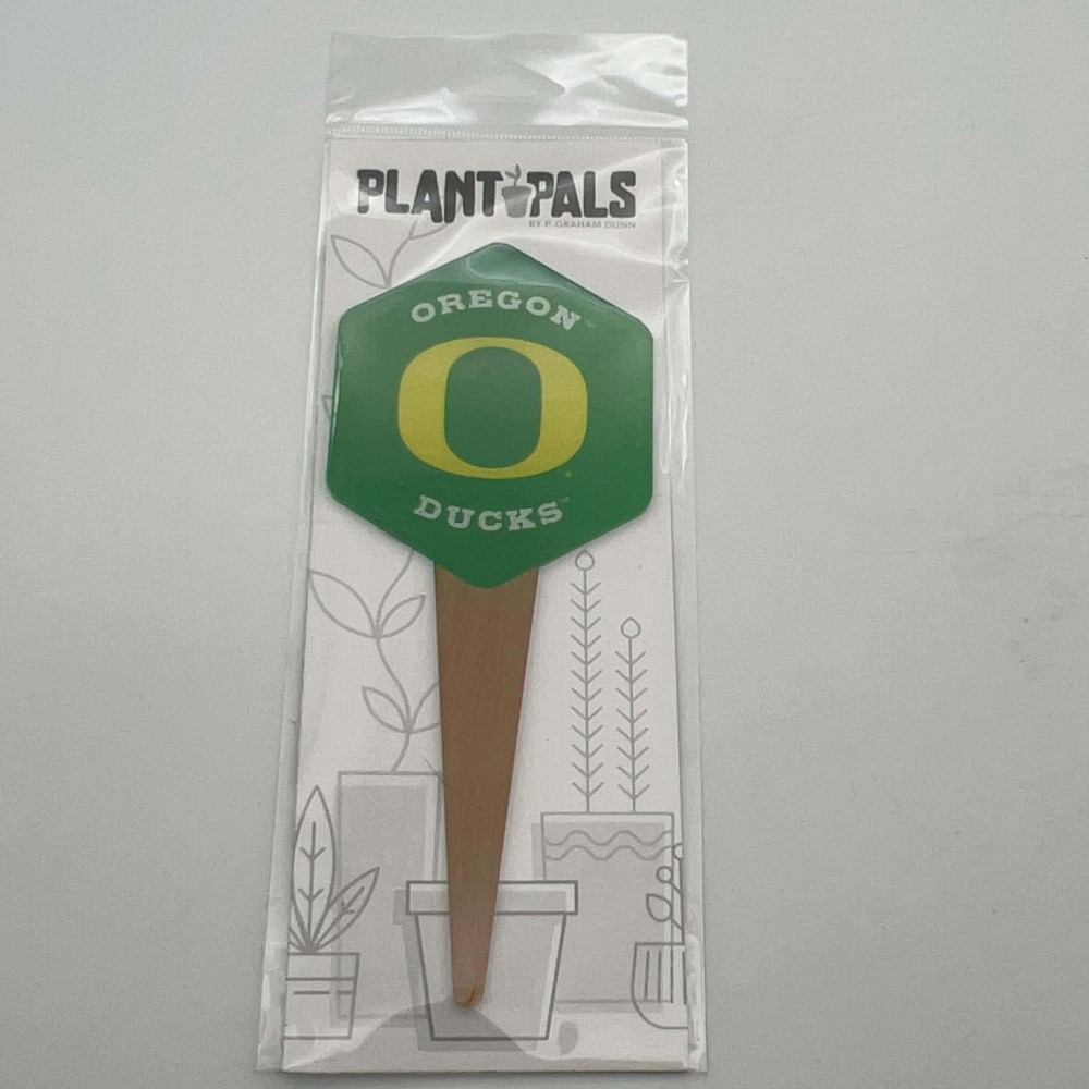 Oregon Ducks Plant Pals Hexagon Garden Stake P Graham Dunn NEW College Decor